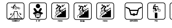 Icono BMX font preview